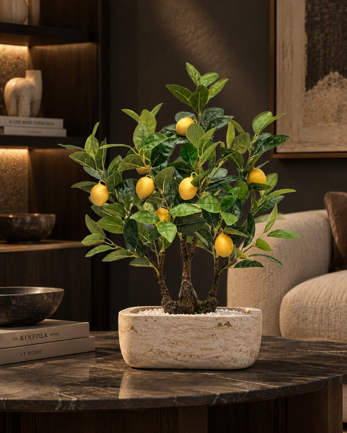 Artificial Lemon Bonsai 2 Feet
