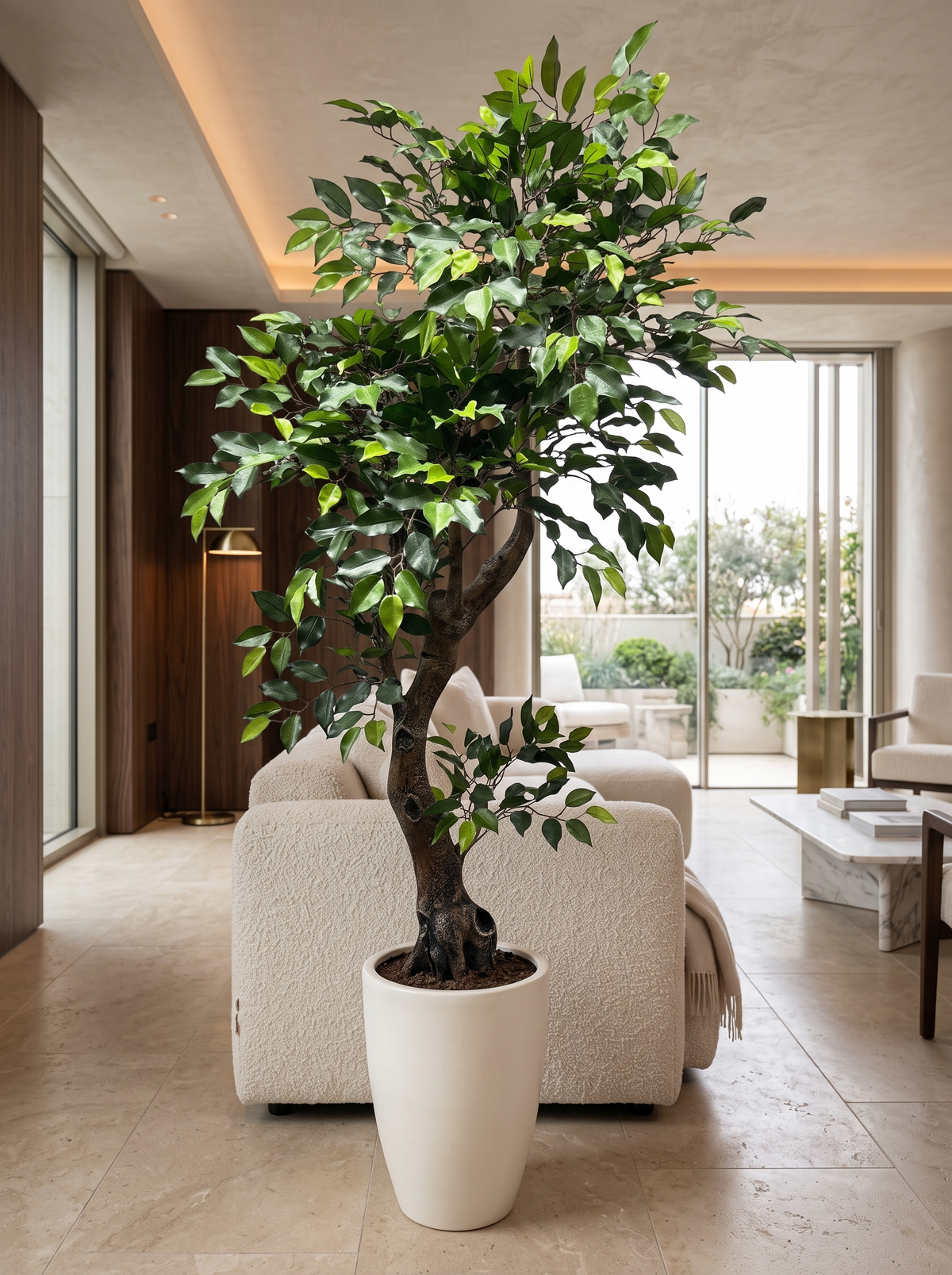 Artificial Twisted Trunk Ficus Tree 6 Feet