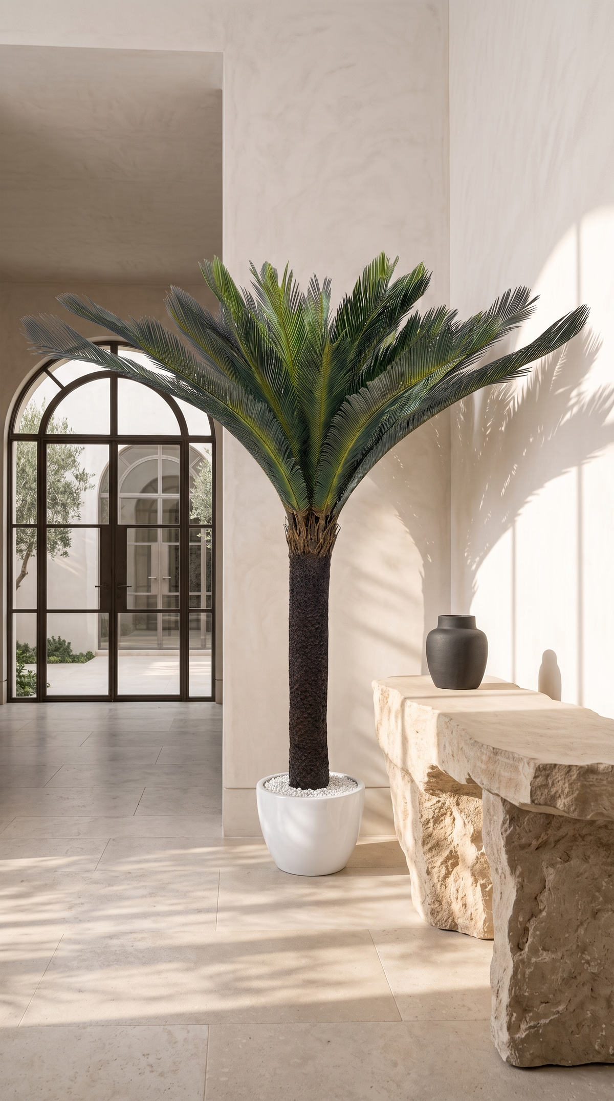 Artificial Cycas Palm Statement Tree - 7 Feet