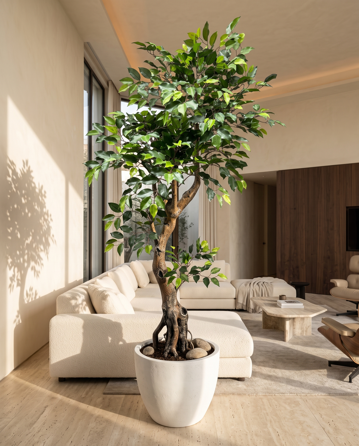 Artificial Twisted Trunk Ficus Tree 6 Feet