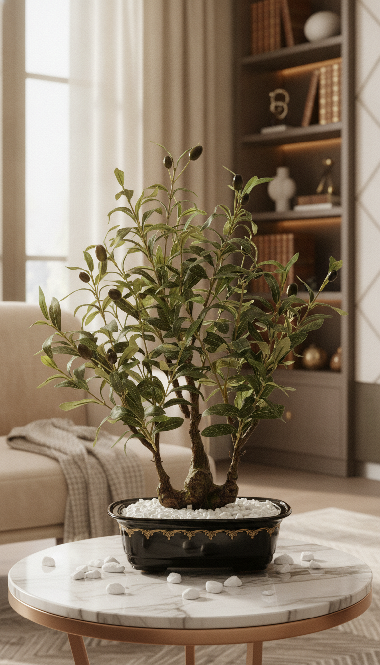 Artificial Olive Bonsai - 2 Feet